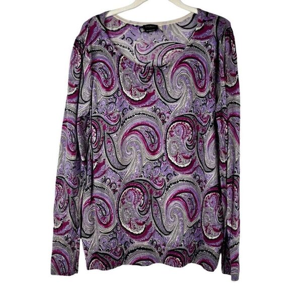 Talbots Merino Wool Paisley Sweater - Picture 1 of 9